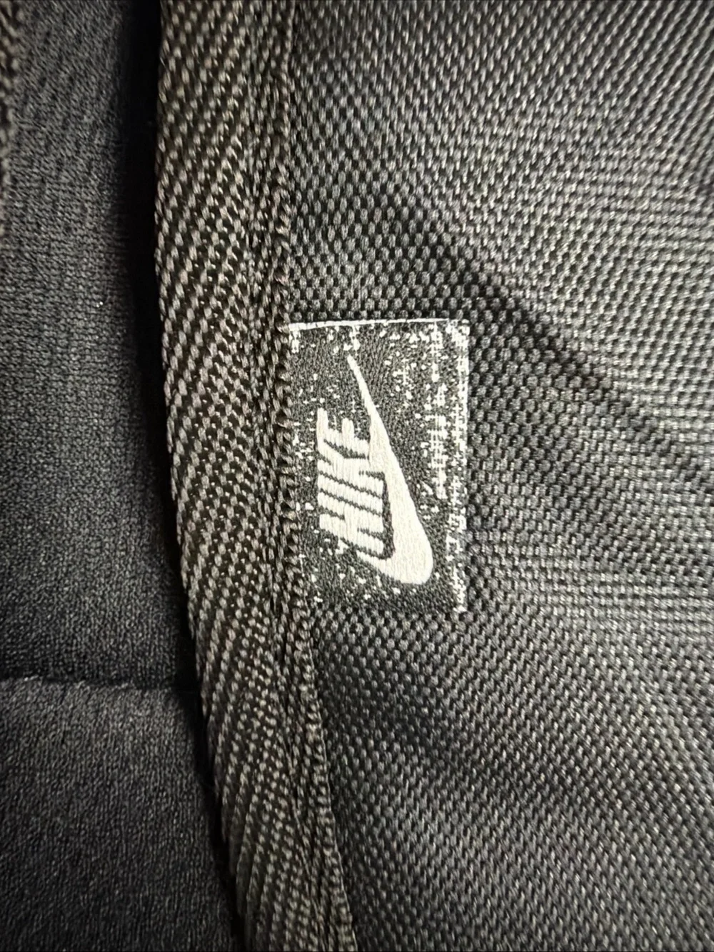 Nike Black Backpack with White Logo - Men's